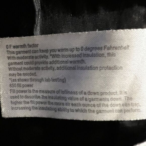 Andrew Marc Puffer 650 fill Down Jacket Coat Packable Women M Navy Black - Picture 12 of 16